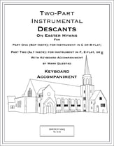 Two-Part Easter Descants - Keyboard score P.O.D. cover